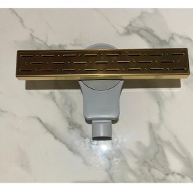 Resim Vegalıne 50 cm Gold Yersifonu Paslanmaz 304 Duş Kanalı Banyo Gideribanyo Süzgeci 
