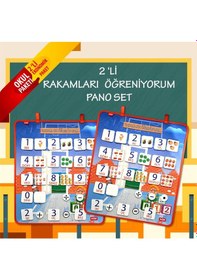 Resim 2 Set - 88 Parça Tox Rakamları Öğreniyorum Keçe Duvar Panoları . 