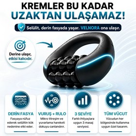 Resim VELNORA™ Elektrikli Döner Masaj Aleti - Selülit Karşıtı, Vücut Sıkılaştırıcı ve Şekillendirici 