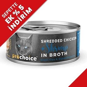 Resim ProChoice Hypo-Allergenic Sos İçinde Tavuk ve Karides Tahılsız Kedi Konservesi 70 Gr 