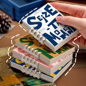 Resim 1 Paket 80 Yaprak Taşınabilir Cep Boyu Vintage Defter - Retro Minimalist Tasarım, Halka Bağlamalı, Yüksek Kalite Kağıt, Tarih Belirtmeksiz Sayfalar, Çok Renk Seçeneği ile Günlük Tutma, Planlama, Ofis & Seyahat İçin Mini Not Defteri, Şık Jurnal, Dayanıklı Ciltleme, Kompakt Planlayıcı, Yaratıcı Profesyoneller için 