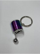 Resim POINTTECH 1 ADET Hareketli Araba Manuel Vites Anahtarlık Altı Hız Dişli Shifter Topuzu Metal 