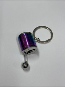 Resim POINTTECH 1 ADET Hareketli Araba Manuel Vites Anahtarlık Altı Hız Dişli Shifter Topuzu Metal 