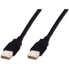 Resim Usb 2.0 Bağlantı Kablosu, Usb A Erkek -usb A Erkek, 1 Metre, Awg 30, Usb 2.0 Uyumlu, Siyah Renk -18486 