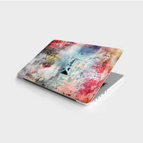 Resim Laptop Sticker Bilgisayar Notebook Pc Kaplama Etiketi Grunge Renkli 
