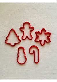 Resim Yılbaşı Kurabiye Kalıbı Seti1 8cm Diğer 