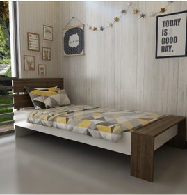 Resim Evbingo İdeal Yavrulu Karyola Tek Kişilik 90x190 Montessori Karyola U35-2 
