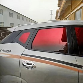 Resim Topnotch Mavi 19.6x78.7inç Çift Ton Geçişli Oto Film Isıya Dayanıklı Patlamaz Güneş Kontrol 