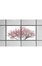 Resim Gök Panel 60X60 LED Panel Aydınlatma Armatür Avize Sıva Altı Desenli 1x2 Ikili Grup 46510782SA 