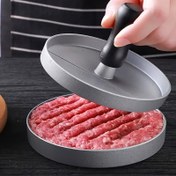 Resim 1 Adet Sağlam Yapışmaz Burger Presi - Yuvarlak ve Sulu Köfteler İçin Mükemmel, Izgara, Mangal & Ocak için Kolay Temizlenebilir Yüzeyli, Ev ve Profesyonel Mutfaklar İçin İdeal, Kompakt Tasarım, Güvenilir Performanslı Mutfağız Aleti 