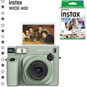 Resim Instax Wide 400 Yeşil Fotoğraf Makinesi Ve 10'lu Film 