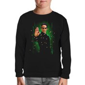 Resim Matrix - Bullets Siyah Çocuk Sweatshirt 