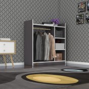 Resim Kenzlife giysi dolabı turabi 090*090*30 gri 