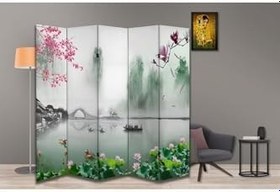 Resim Manzara Temalı Özel Tasarım Paravan Room Divider PRV1230, 180 x 180 