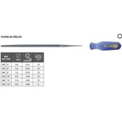 Resim Fett Tome Saplı Yuvarlak Eğe Kalın Diş 300mm 