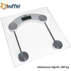 Resim Dijital Kare Cam Baskül Darbelere Karşı Dayanıklı Terazi Yüksek Hassasiyetli Tartı Tf 1052 