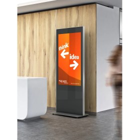Resim Cletech C01 55” Totem Kabini + Samsung QM55C 55” Signage Monitör 