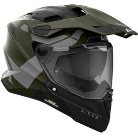 Resim Airoh Commander 2 Reveal Military Motosiklet Kaskı Askeri Yeşil 