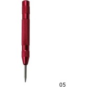 Resim Kırmızı Çok Fonksiyonlu 5 Inç Otomatik Merkez Pimi Yaylı Mark Merkezi Punch Aracı Ahşap Girinti Mark Ağaç Işleme Aleti Bit (Yurt Dışından) 