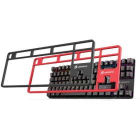 Resim GAMEBOOSTER Gm06b Plus Rainbow Outemu Red Switch Mekanik Tkl Oyuncu Klavyesi 