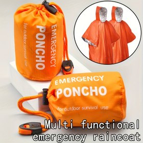 Resim 2/4 adet Kalınlaştırılmış İzole Edilmiş Acil Yağmurluk Kapak - Yeniden Kullanılabilir, Hafif Yüksek Kaliteli Kamp, Yürüyüş ve Açık Hava Macera Ekipmanları, Tüm Mevsim Kullanımı, Dayanıklı ve Taşınabilir, Hayatta Kalma Kiti, Kamp Gereksinimleri için İdeal | Kapüşlu Yağmurluk | Dayanıklı Yağmurluk, Kamp, Yürüyüş Ekipmanları, Hayatta Kalma Kiti, Kamp Ekipmanları, Yürüyüş, Termal Battaniye, Hayatta Kalma Kiti 