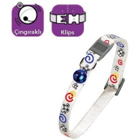 Resim Karlie Kedi Tasması Çıng. 30CM Beyaz 