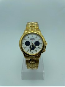Resim Orient Dual Time Erkek Quartz Kol Saati | Altın Renkli Beyaz Kadranlı Paslanmaz Çelik | 2 Yıl Garantili 