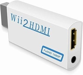 Resim Labriciyon Beyaz Wii - HDMI Dönüştürücü, 720P, 1080i, 1080P, 480i, 480p, PAL, NTSC, 3.5mm Ses Jakı, Kolay Tak ve Çalıştır, Kurulum Gerekmiyor, Kablolar ve Adaptörler Aksesuarları 