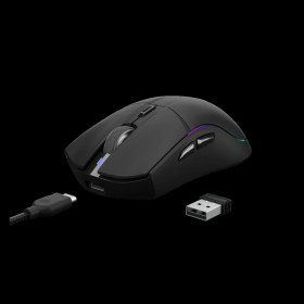 Resim Teknoteg - Rsr - Gamdıas Hades M3, Rgb Aydınlatma, Kablosuz, Bluetooth ve Kablolu Bağlantı, 7 Tuşlu, Şarj Edilebilir, Type-C, Gaming Mouse, 10000DPI, Siyah 