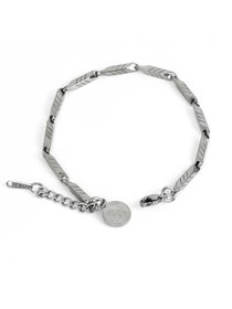 Resim Fenerbahçe Çizgili Çelik Bileklik - Metalik / Standart 