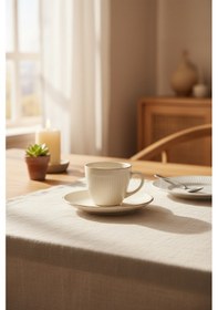 Resim Bernardo Supra 6 Kişilik Fincan Takımı Altın Altın - Beyaz 