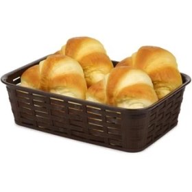 Resim Bora Plastik Hasır Desenli Ekmek Sepeti Köşeli BO667 