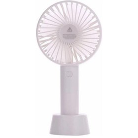 Resim Adista Şarjlı Fan Mini Taşınabilir El Ve Masa Üstü 3 Kademeli Standlı Vantilatör Fan 