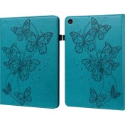 Resim Xfashion Lenovo Tab M10 Için (Gen 3) Pu Deri Damla Geçirmez Tablet Kapak Kelebek Basılı Katlanabilir Stand Kartı Tutucu Kabuğu Elastik Bantlı (Yurt Dışından) 