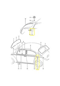 Resim Audi A80 VW 1200 Kaplumbağa Klips 113853585C HSK0422 