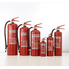 Resim Yangın Söndürme Tüpü Söndürücü Abc Tozlu Askı Aparatlı 6 Kg 