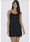 Resim Nbb 3851 Kadın İnce Askılı Kombinezon 3 Adet Siyah 