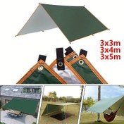 Resim Ultrahafif Branda Çadırı - Kamp, Plaj ve Bahçe İçin 3x3m Yeşil Güneşlik, %91-%100 Gölge Oranı, Dayanıklı Polyester Kumaş, Çoklu Boyut Seçenekleri, Açık Hava Barınağı | Kare Branda Tasarımı | Kumaş 