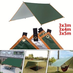 Resim Ultrahafif Branda Çadırı - Kamp, Plaj ve Bahçe İçin 3x3m Yeşil Güneşlik, %91-%100 Gölge Oranı, Dayanıklı Polyester Kumaş, Çoklu Boyut Seçenekleri, Açık Hava Barınağı | Kare Branda Tasarımı | Kumaş 