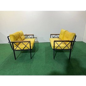 Resim 2+2balkon-bahçe-kafe-çay Seti-koltuk Takımı-oturma Grubu-ofis Koltuğu 2+2 Sarı 