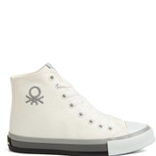 Resim Benetton Kadın Sneaker Beyaz - Gri 