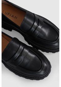 Resim Lufian Denıs Kadın Deri Ayakkabı Siyah Siyah 122230006100100 Siyah 