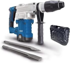 Resim Scheppach DH1600Max 2'si 1 arada darbeli matkap, darbeli matkap, keski, 1600 W güç, 10 Joule darbe gücü ve 3800 BPM, SDS-Max germe sistemi, çanta, sivri keski, yassı keski ve LED ışık dahil 
