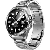 Resim ZCWATCH V0525 316L Paslanmaz Çelik, Döner Bezel, Bt Call, Spor Sağlık, IP68 Profesyonel Akıllı Saat 