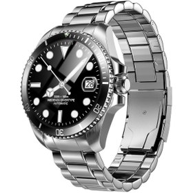 Resim ZCWATCH V0525 316L Paslanmaz Çelik, Döner Bezel, Bt Call, Spor Sağlık, IP68 Profesyonel Akıllı Saat 