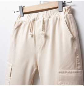 Resim Overdo Kids Erkek Çocuk Kargo Cepli Paçası Beli Lastikli Jogger Pantolon Çok Renkli 