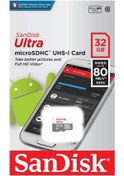 Resim Sandisk Ultra 32Gb 80Mb/S Microsdhc Hafıza Kartı 