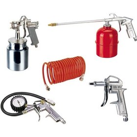 Resim Rowermax 5 Li Havalı Set Boya Tabancası Mazot Tabancası Hava 