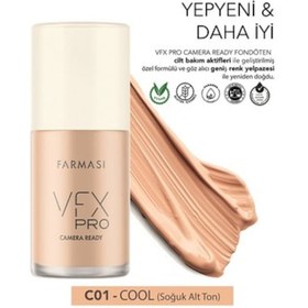 Resim Farmasi Vfx Pro Fondöten 01 Cool Ivory 
