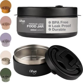 Resim Delixa Citron Citron Separatörlü Paslanmaz Çelik Yemek Termosu 400 ml - 1196731 